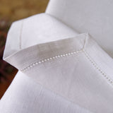 Elegant Natural Linen Tablecloth, White